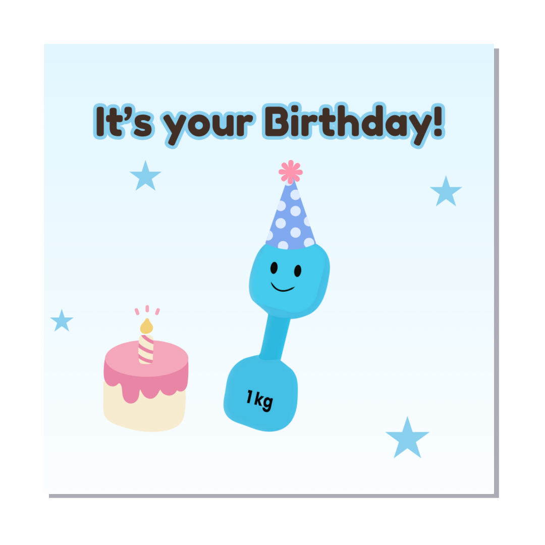 'It's Your Birthday!' Card - 6x6 Inch - Premium Matte Finish with Envelope