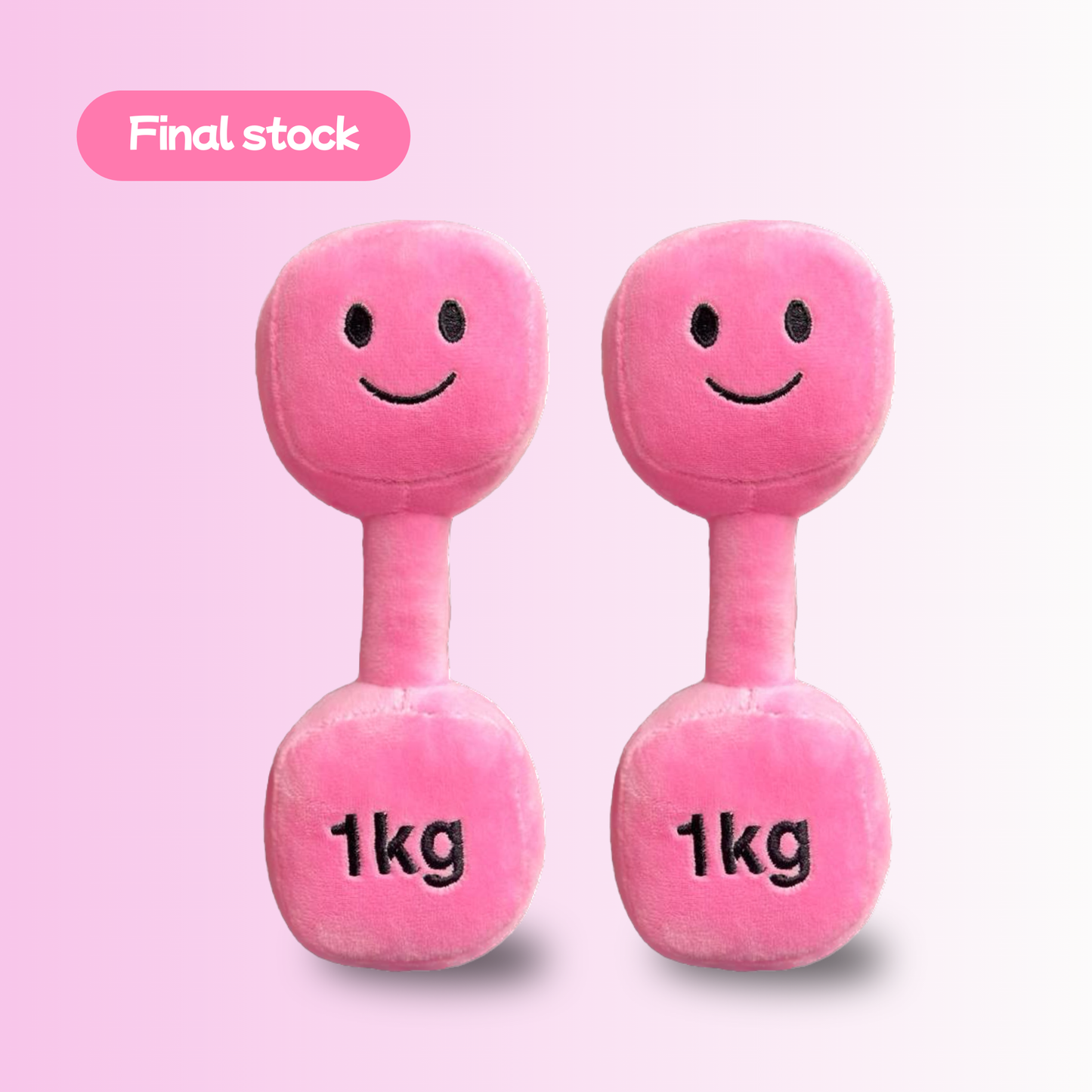 Plush Toy Dumbbell Rattle -  Candy Château (Double Pack)