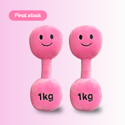 Plush Toy Dumbbell Rattle -  Candy Château (Double Pack)