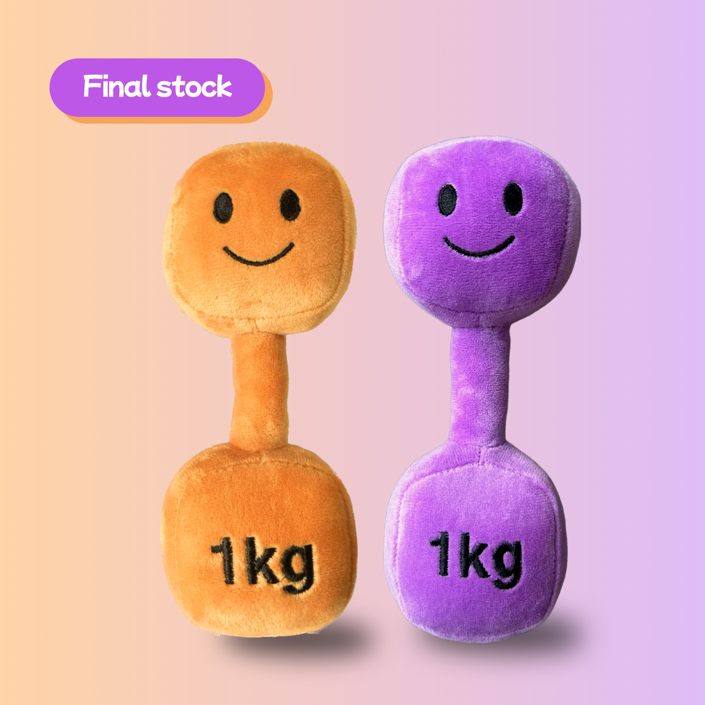 Plush Toy Dumbbell Rattle - Twilight Sky (Double Pack)