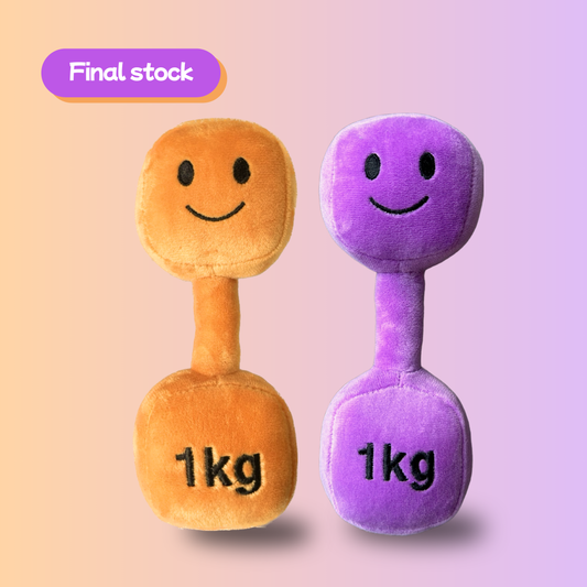 Plush Toy Dumbbell Rattle - Twilight Sky (Double Pack)