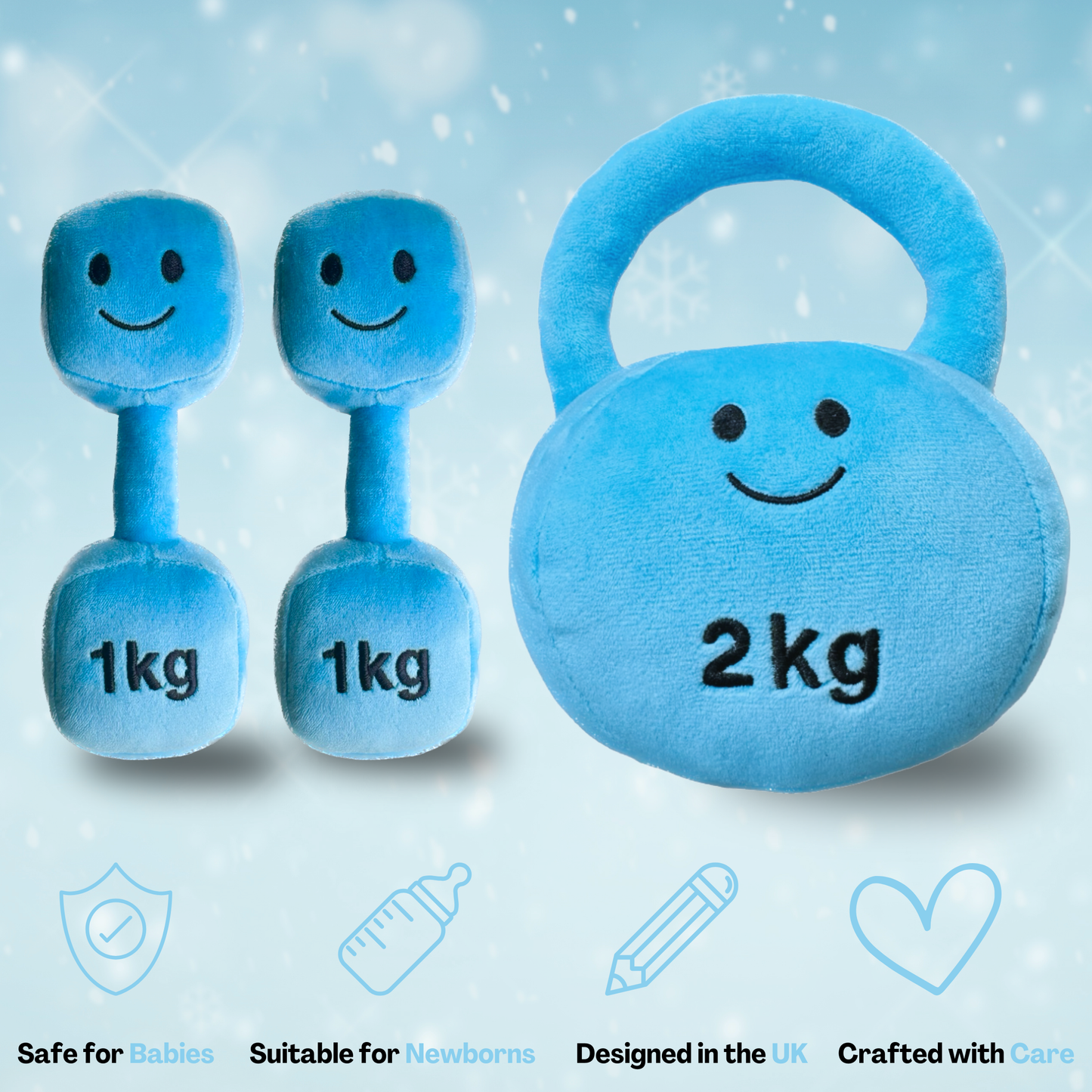 Plush Kettlebell & Double Dumbbell Superset – Mystic Blue