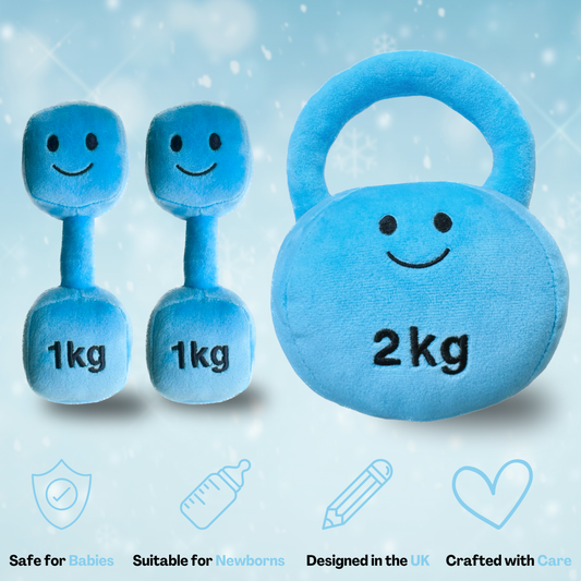 Plush Kettlebell & Double Dumbbell Superset – Mystic Blue