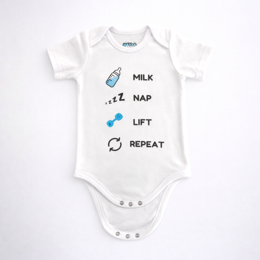 Baby Bodysuit – Milk Nap Lift Repeat