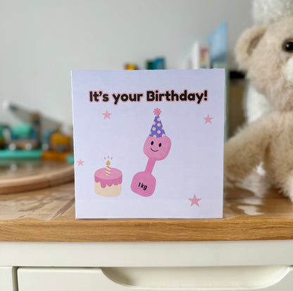 'It's Your Birthday!' Card - 6x6 Inch - Premium Matte Finish with Envelope