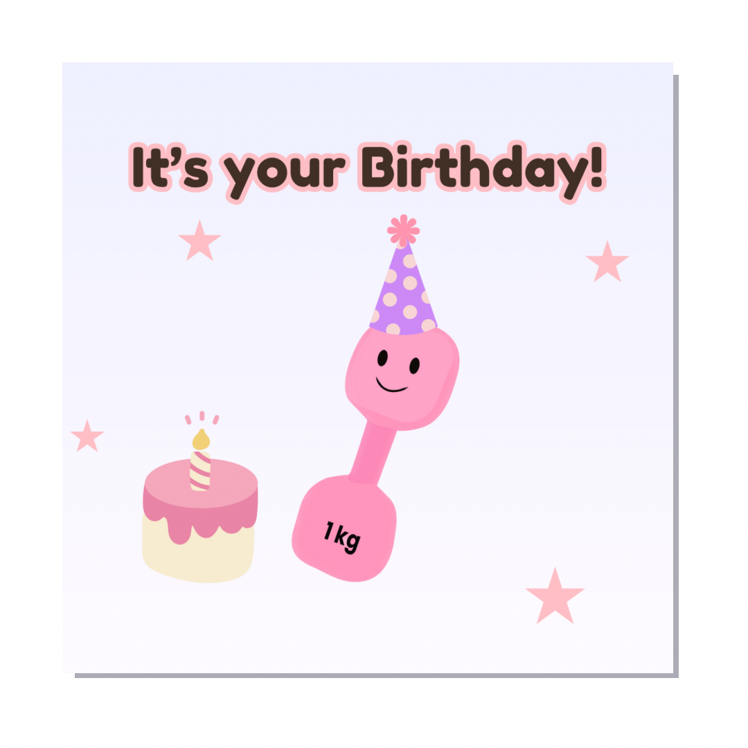 'It's Your Birthday!' Card - 6x6 Inch - Premium Matte Finish with Envelope