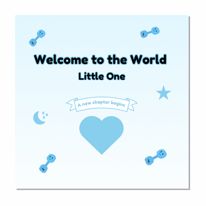 Welcome to the World' Card - 6x6 Inch - Premium Matte Finish with Envelope