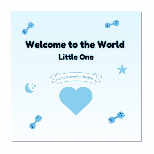 Welcome to the World' Card - 6x6 Inch - Premium Finish with Envelope
