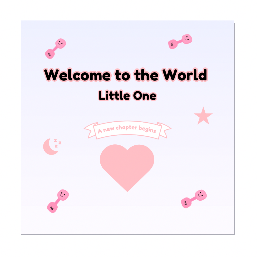 Welcome to the World' Card - 6x6 Inch - Premium Matte Finish with Envelope