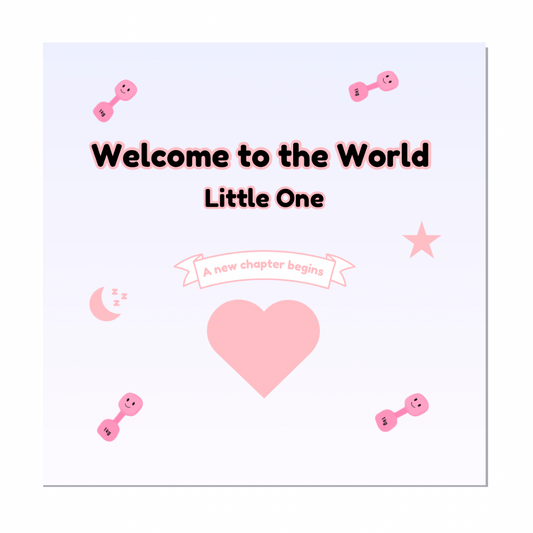 Welcome to the World' Card - 6x6 Inch - Premium Matte Finish with Envelope