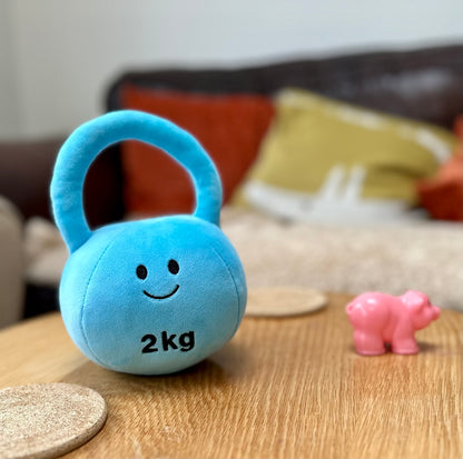 plush baby toy Dumbbell mystic	 blue toddler sensory play soft child friendly playtime cuddly baby first gift gifts  baby showers shower kettlebell