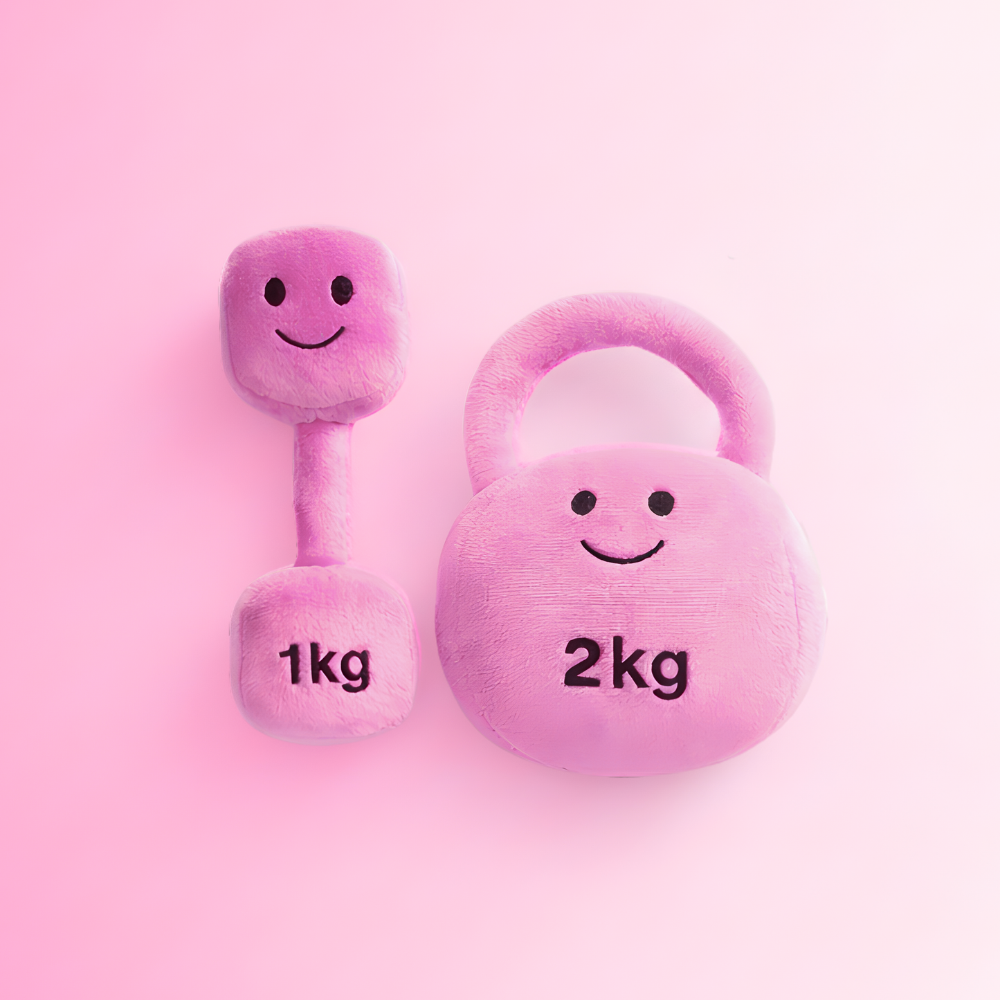 Lil Lifter Gift Set – Plush Toy Dumbbell & Kettlebell